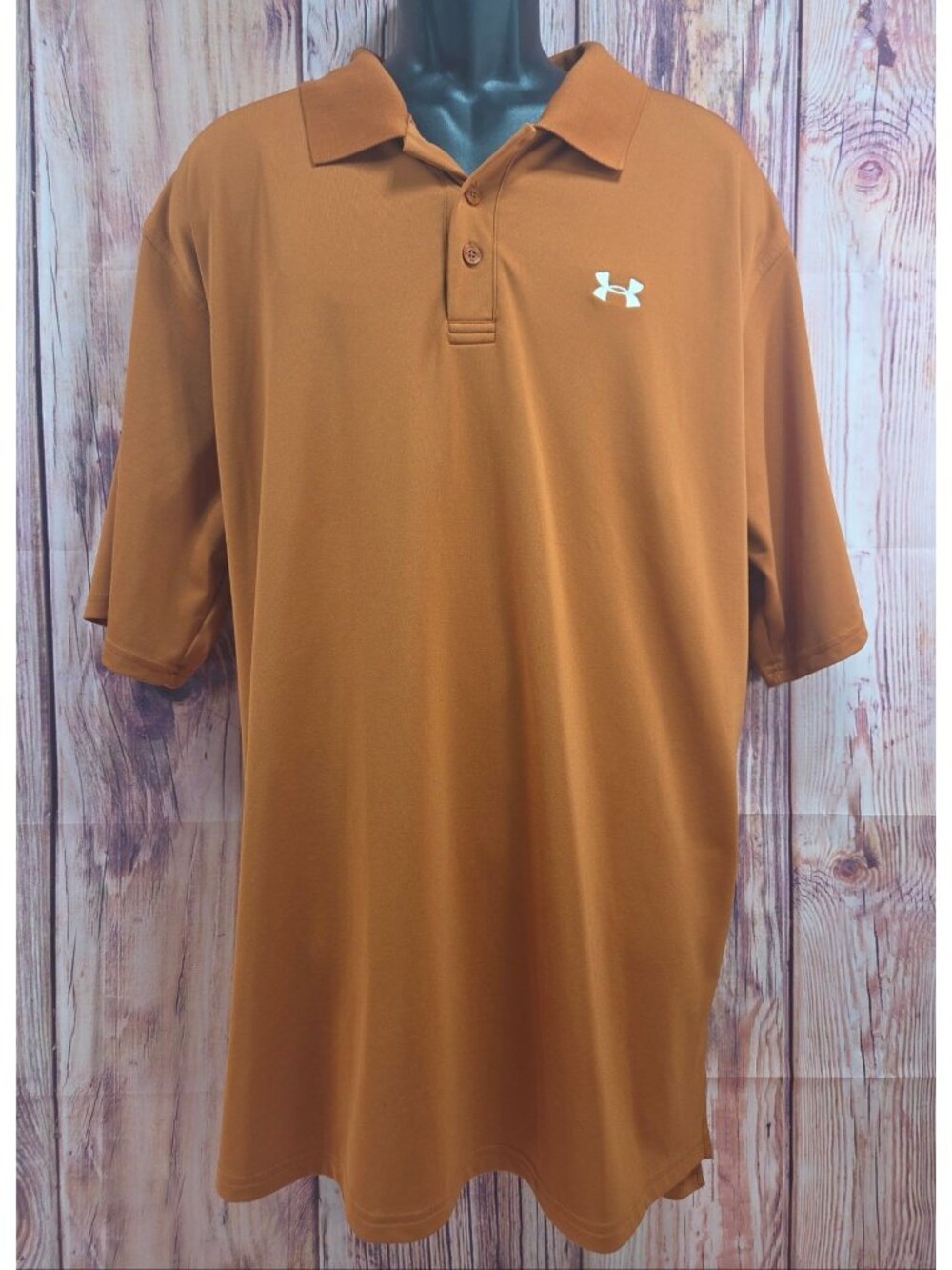 Under Armour Performance Burnt Orange Polo Size 3XL